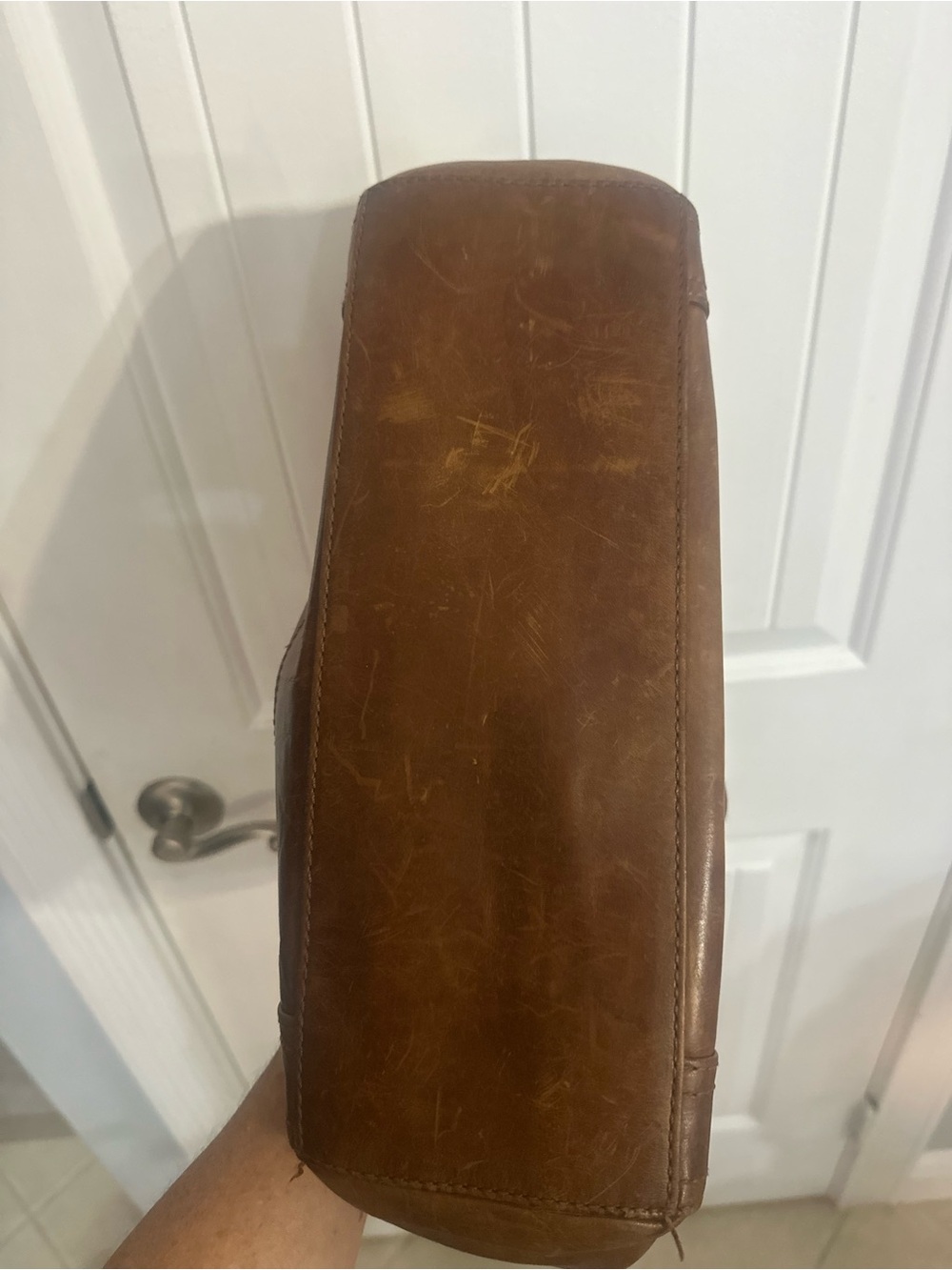 Frye leather shoulder tote purse - Picture 3 of 3